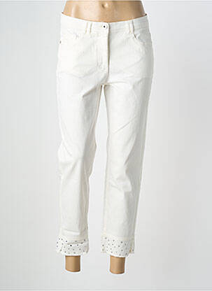 Pantalon 7/8 stretch taille normale blanc BETTY BARCLAY femme