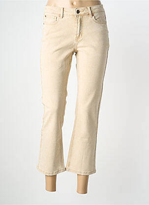 Pantalon 7/8 stretch taille normale beige MKT STUDIO femme
