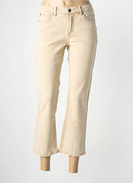 Pantalon 7/8 stretch taille normale beige MKT STUDIO femme