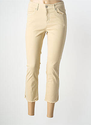 Pantacourt stretch taille normale beige SIGNE NATURE femme