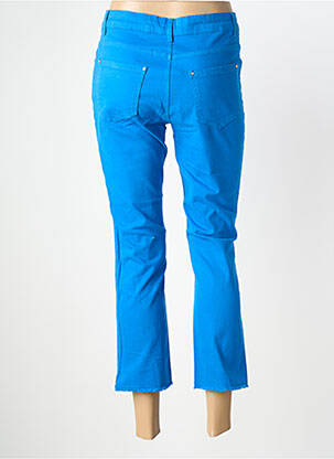 Pantalon 7/8 stretch taille normale bleu SIGNE NATURE femme