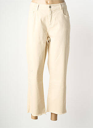 Pantalon 7/8 stretch taille normale beige SIGNE NATURE femme