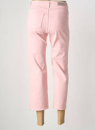 Pantacourt coupe droite taille normale rose SIGNE NATURE femme