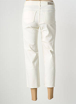 Pantacourt coupe droite taille normale blanc SIGNE NATURE femme