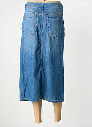 Jupe mi-longue coupe droite bleu BETTY BARCLAY femme