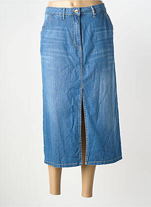 Jupe longue coupe droite bleu BETTY BARCLAY femme
