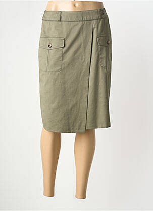 Jupe mi-longue stretch vert BETTY BARCLAY femme