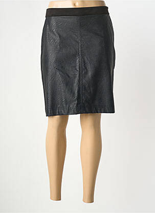 Jupe mi-longue coupe droite noir LA FEE MARABOUTEE femme