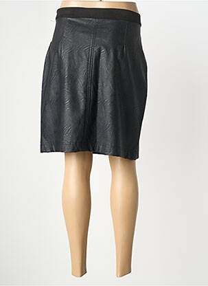 Jupe mi-longue coupe droite noir LA FEE MARABOUTEE femme