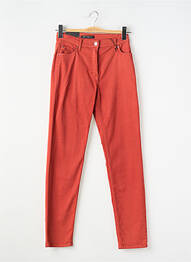 Pantalon slim tissage popeline taille normale orange BETTY BARCLAY femme
