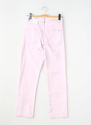 Jeans coupe droite stretch taille normale rose GARCIA femme