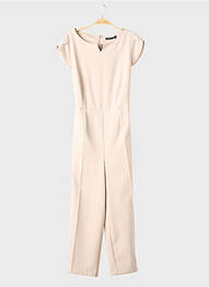 Combi-pantalon manches courtes manches courtes beige BETTY BARCLAY femme