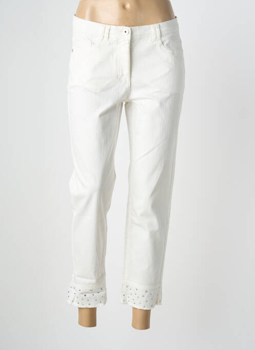Pantalon 7/8 stretch taille normale blanc BETTY BARCLAY femme