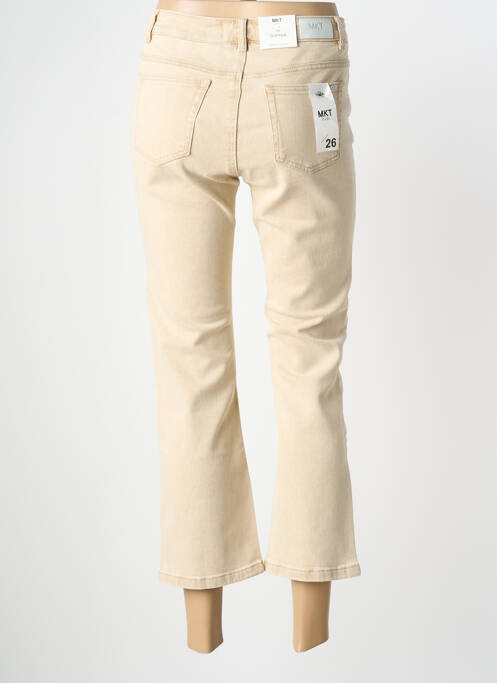 Pantalon 7/8 stretch taille normale beige MKT STUDIO femme