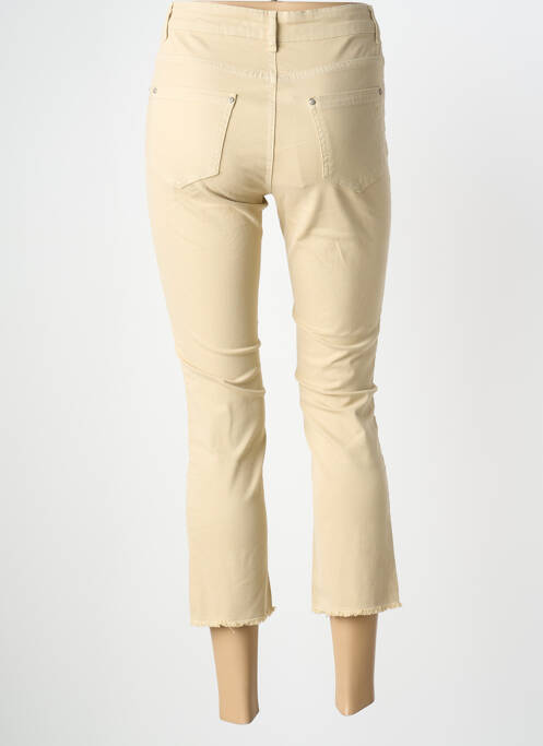Pantacourt stretch taille normale beige SIGNE NATURE femme