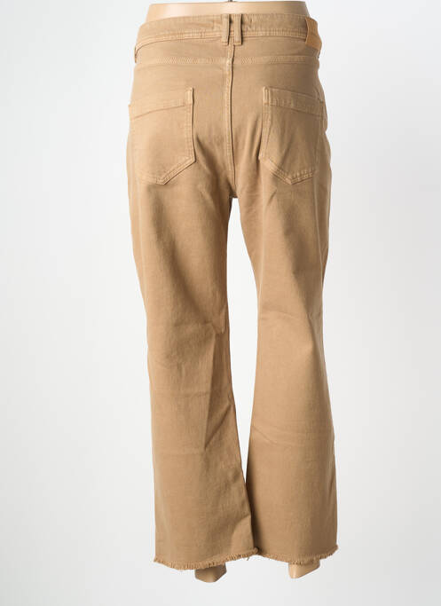 Pantalon 7/8 stretch taille normale marron LA FEE MARABOUTEE femme