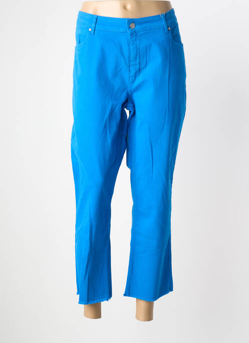 Pantalon 7/8 stretch taille normale bleu SIGNE NATURE femme