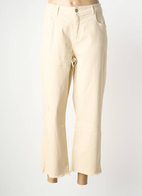 Pantalon 7/8 stretch taille normale beige SIGNE NATURE femme