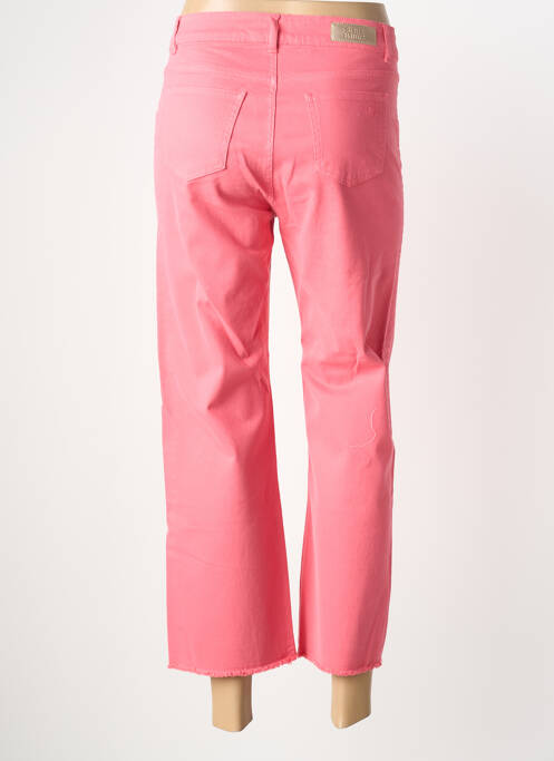 Pantalon 7/8 stretch taille normale rose SIGNE NATURE femme