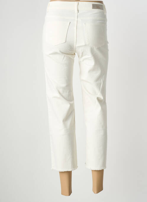 Pantacourt stretch taille normale blanc SIGNE NATURE femme