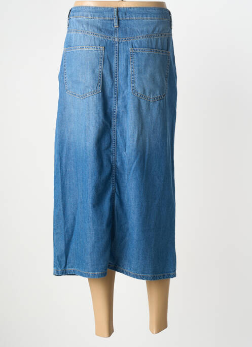 Jupe mi-longue coupe droite bleu BETTY BARCLAY femme