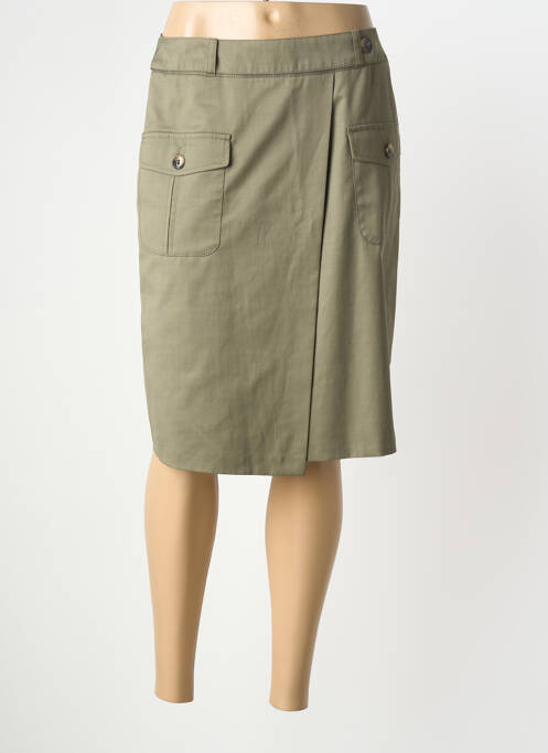 Jupe mi-longue stretch vert BETTY BARCLAY femme