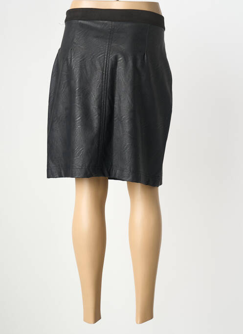 Jupe mi-longue coupe droite noir LA FEE MARABOUTEE femme