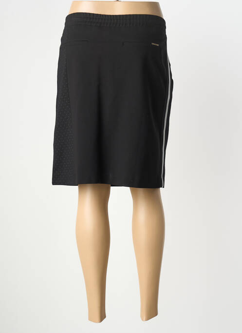 Jupe mi-longue stretch noir VOODOO femme