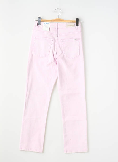 Jeans coupe droite stretch taille normale rose GARCIA femme