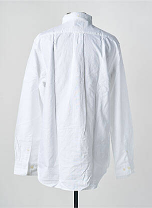 Chemise manches longues coupe droite blanc GANT homme