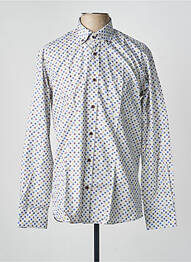 Chemisier imprimé fantaisie manches longues gris EMYLE femme