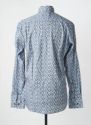 Chemise manches longues imprimé fantaisie bleu EMYLE homme