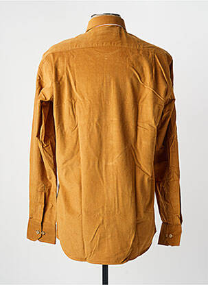 Chemise manches longues coupe droite marron EMYLE homme