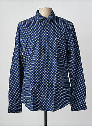 Chemise manches longues imprimé fantaisie bleu GANT homme