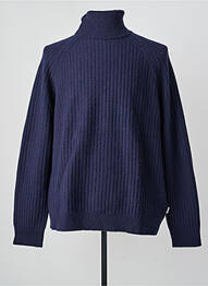 Pull col roulé manches longues manches longues bleu GANT homme