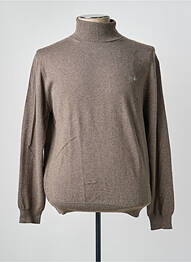 Pull col roulé coupe cintrée manches longues beige GANT homme