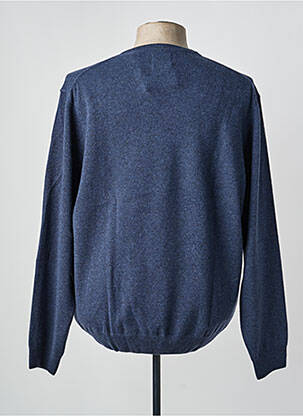 Pull col v manches longues bleu GANT homme