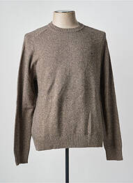 Pull col rond manches longues gris GANT homme