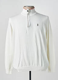 Pull manches longues manches longues blanc VICOMTE ARTHUR homme