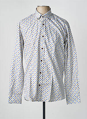 Chemisier imprimé fantaisie manches longues gris EMYLE femme