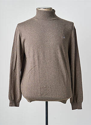 Pull col roulé coupe cintrée manches longues beige GANT homme