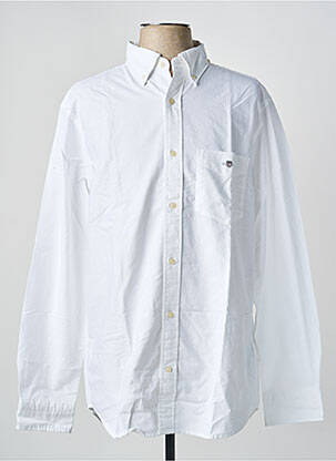 Chemise manches longues coupe droite blanc GANT homme