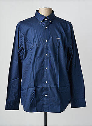 Chemise manches longues coupe droite bleu GANT homme