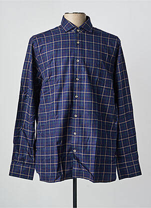 Chemise manches longues imprimé fantaisie bleu HACKETT homme