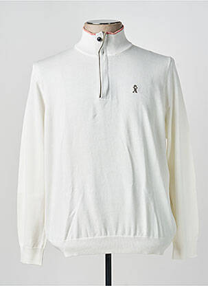 Pull manches longues manches longues blanc VICOMTE ARTHUR homme