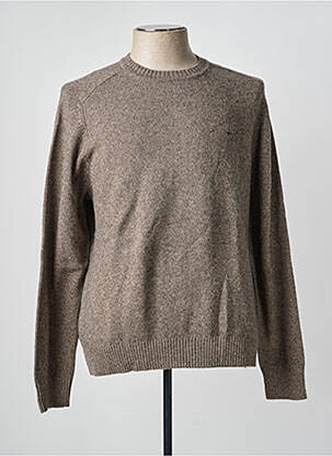 Pull col rond manches longues gris GANT homme