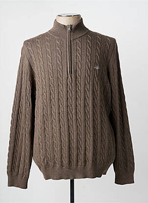 Pull manches longues manches longues marron GANT homme