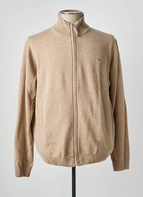 Gilet manches longues manches longues beige GANT homme