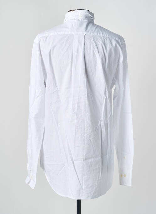 Chemise manches longues coupe droite blanc GANT homme