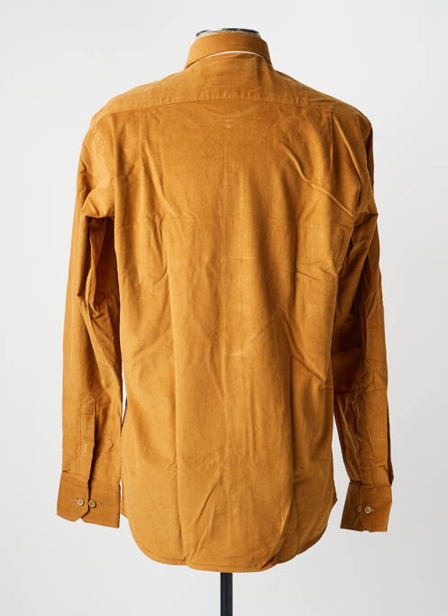 Chemise manches longues coupe droite marron EMYLE homme